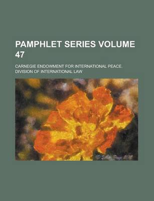 Book cover for Pamphlet Series Volume 47