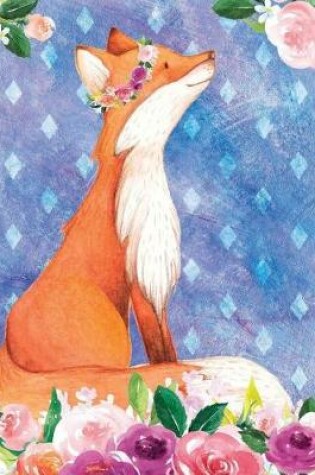 Cover of My Big Fat Bullet Journal for Animal Lovers Red Fox in Flowers