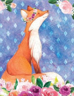 Book cover for My Big Fat Bullet Journal for Animal Lovers Red Fox in Flowers