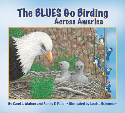 Book cover for The Blues Go Birding Across America