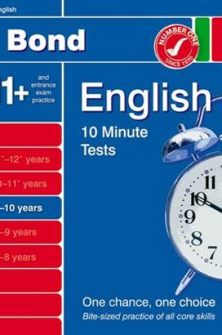 Cover of Bond 10 Minute Tests English 9-10 Years