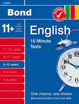 Book cover for Bond 10 Minute Tests English 9-10 Years