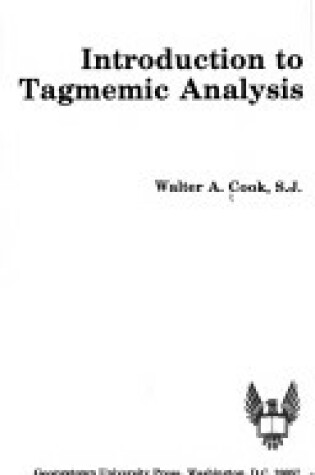 Cover of Introduction to Tagmemic Pb