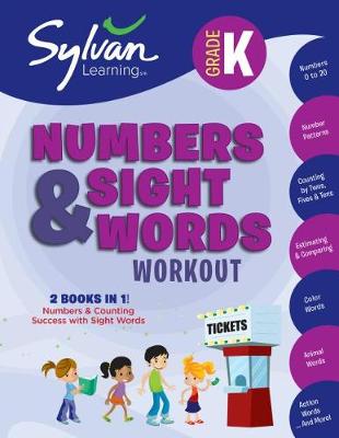 Book cover for Kindergarten Numbers & Sight Words Workout