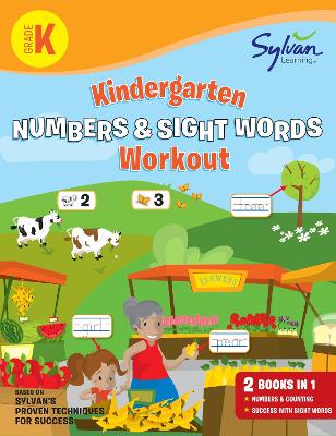 Book cover for Kindergarten Numbers & Sight Words Workout