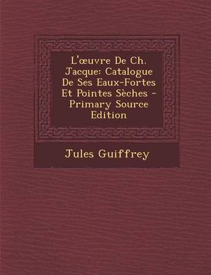 Book cover for L' Uvre de Ch. Jacque