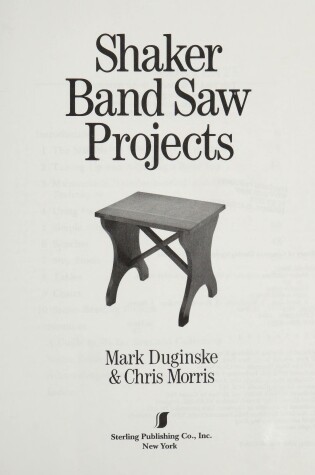 Cover of Shaker Band Saw Projects