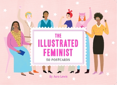 Book cover for The Illustrated Feminist (Postcard Book)