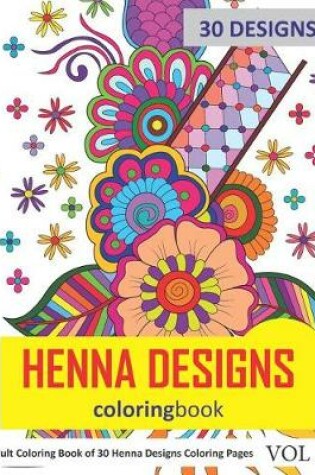 Cover of Henna Designs Coloring Book