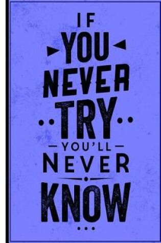 Cover of If You Never Try You'll Never Know