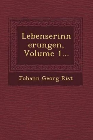 Cover of Lebenserinnerungen, Volume 1...