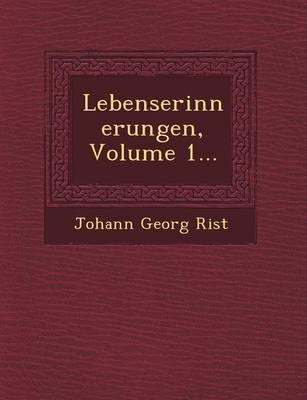 Book cover for Lebenserinnerungen, Volume 1...