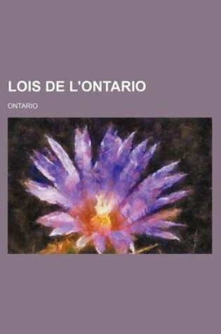 Cover of Lois de L'Ontario