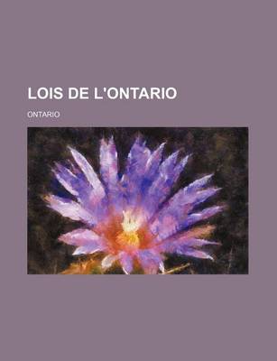 Book cover for Lois de L'Ontario