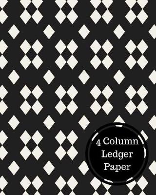 Book cover for 4 Column Ledger Paper