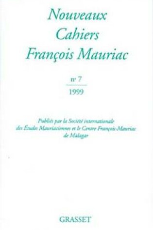 Cover of Nouveaux Cahiers Francois Mauriac N07