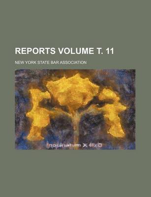 Book cover for Reports Volume . 11