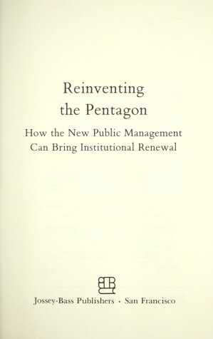 Book cover for Reinventing the Pentagon