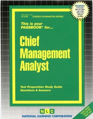 Book cover for Chief Management Analyst