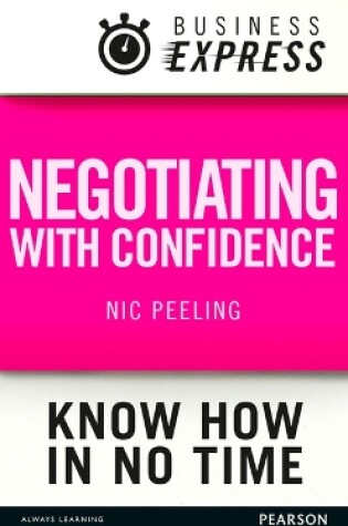 Cover of Negotiating with confidence