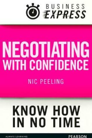 Cover of Negotiating with confidence