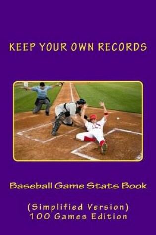 Cover of Baseball Game Stats Book