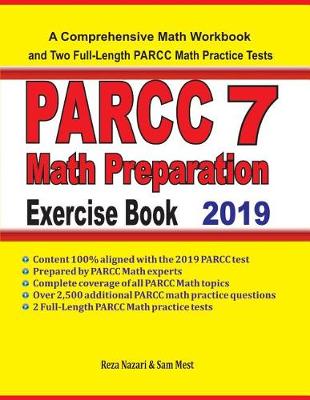 Book cover for PARCC 7 Math Preparation Exercise Book