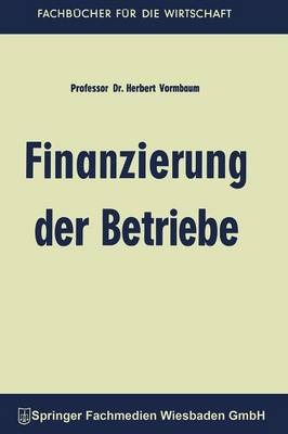 Cover of Finanzierung der Betriebe