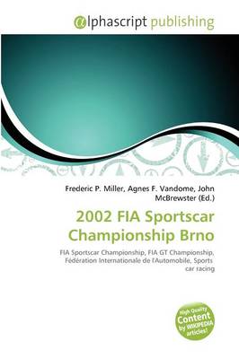 Cover of 2002 Fia Sportscar Championship Brno