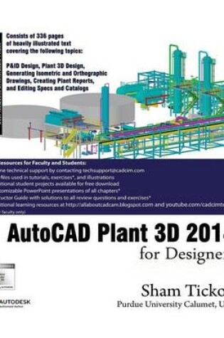 Cover of AutoCAD Plant 3D 2014 for Designers