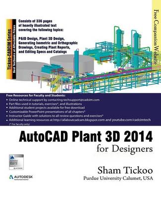 Book cover for AutoCAD Plant 3D 2014 for Designers