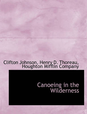 Book cover for Canoeing in the Wilderness