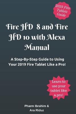 Book cover for Fire HD 8 and Fire HD 10 with Alexa Manual