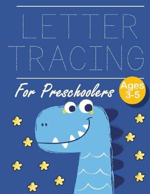 Book cover for Letter Tracing for Preschoolers dinosaur
