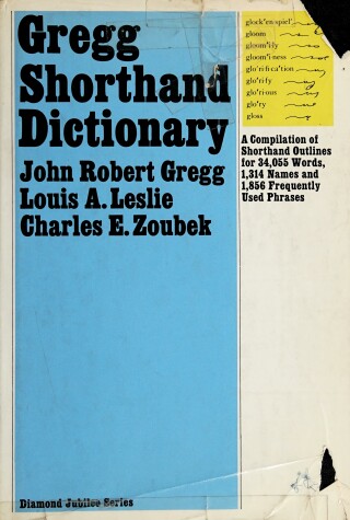 Book cover for Gregg Shorthand Dictionary