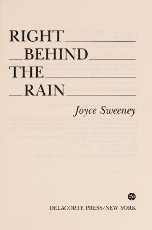 Cover of Right behind the Rain