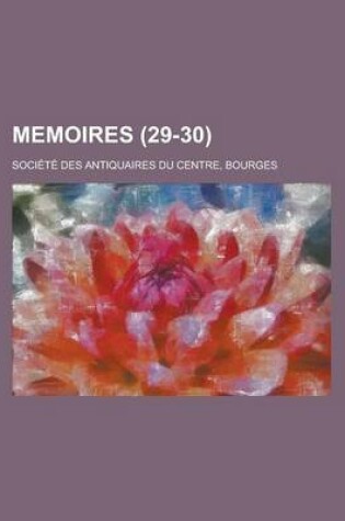 Cover of Memoires (29-30 )