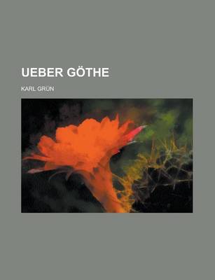 Book cover for Ueber Gothe