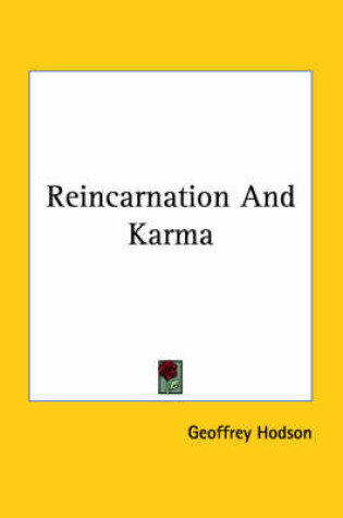 Cover of Reincarnation and Karma