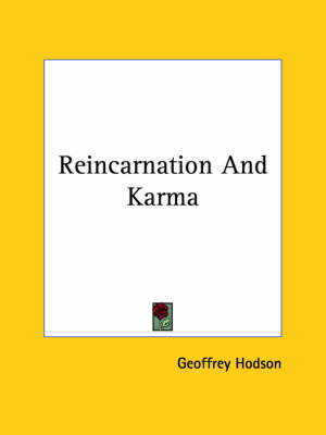 Book cover for Reincarnation and Karma