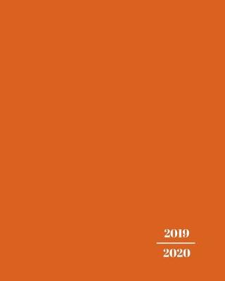 Book cover for Orange Teacher Planner 2019-2020