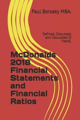 Book cover for McDonalds 2018 Financial Statements and Financial Ratios