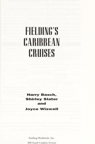 Cover of Fielding's Caribbean Cruises 1996