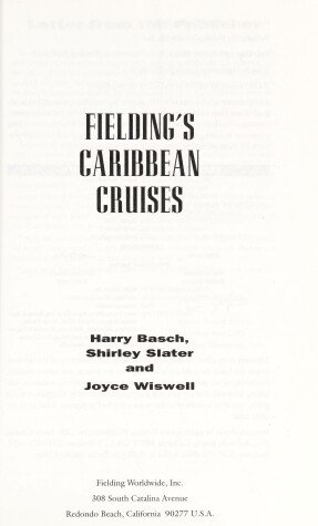 Cover of Fielding's Caribbean Cruises 1996