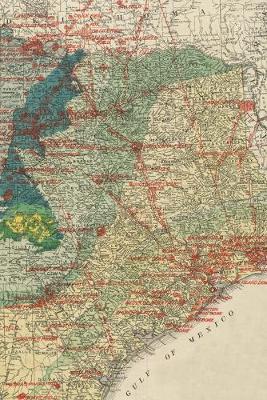 Cover of Oil and Geological Map of Texas - A Poetose Notebook / Journal / Diary (50 pages/25 sheets)