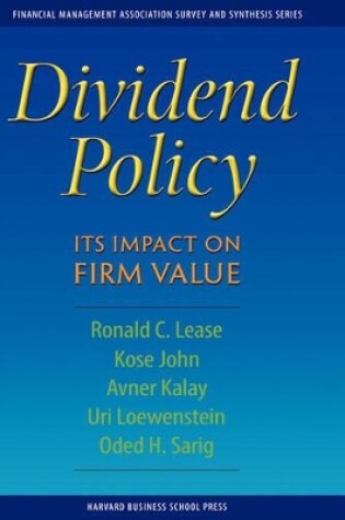 Cover of Dividend Policy: