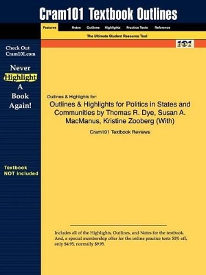 Book cover for Studyguide for Politics in States and Communities by Dye, Thomas R., ISBN 9780136025351