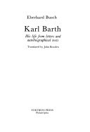 Book cover for Barth His Life from Letters