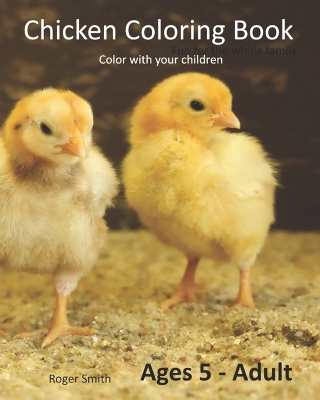 Book cover for Chicken Coloring Book