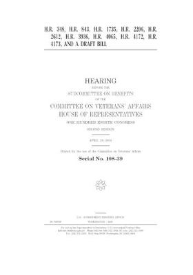 Book cover for H.R. 348, H.R. 843, H.R. 1735, H.R. 2206, H.R. 2612, H.R. 3936, H.R. 4065, H.R. 4172, H.R. 4173, and a draft bill